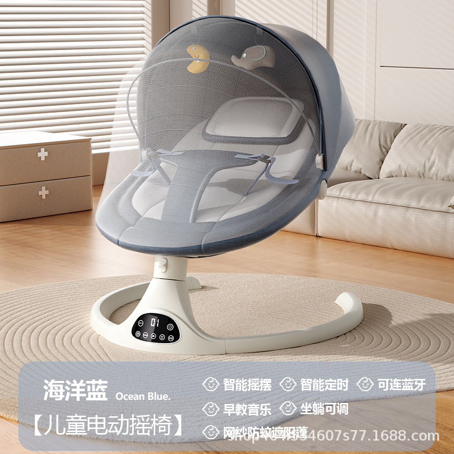 Baby Electric Soothing Cradle Bed Artifact Baby Multifunctional Sitting and Reclining Rocking Chair APP Remote Control