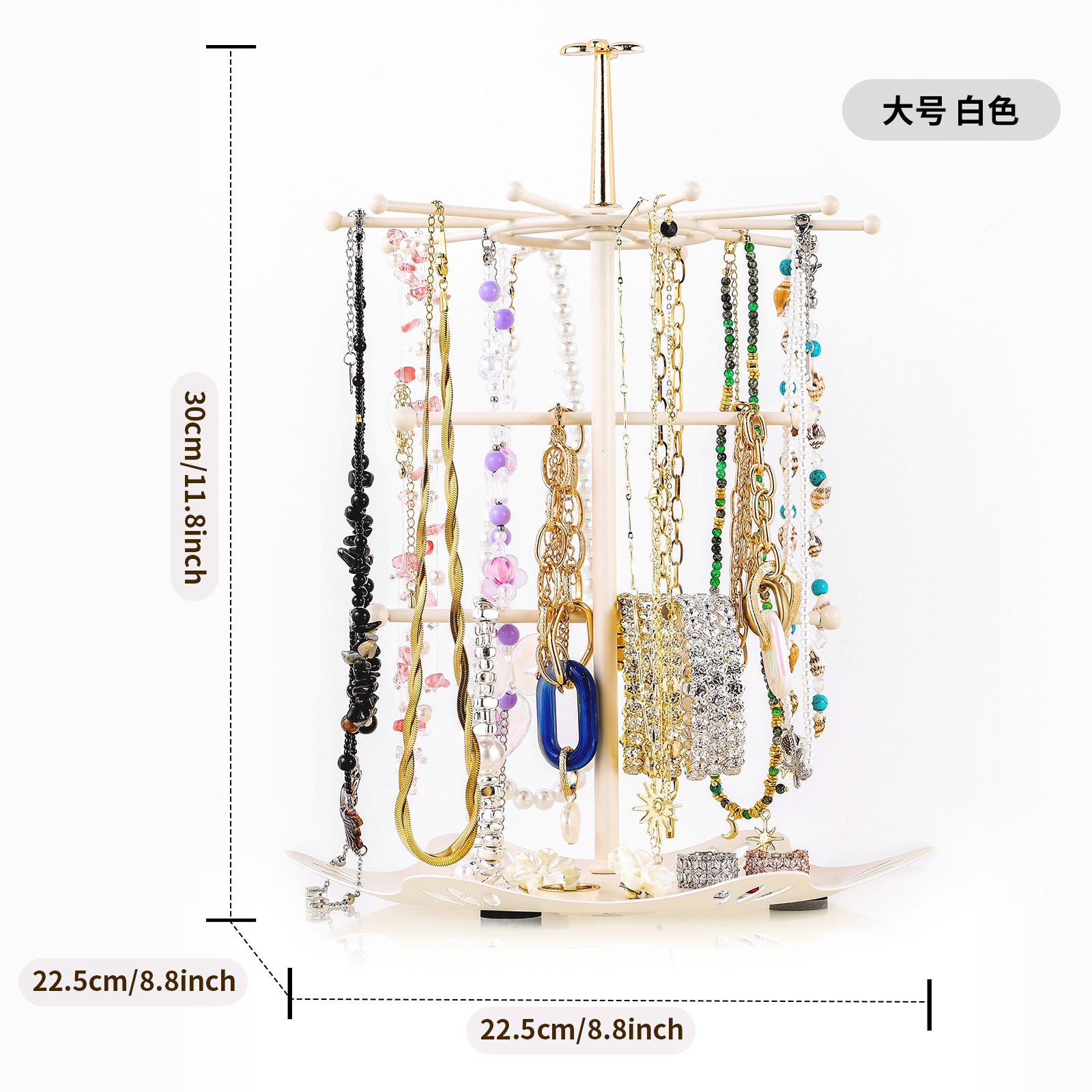 Nordic style necklace jewelry display stand porch metal key rack dresser earrings jewelry storage hanger