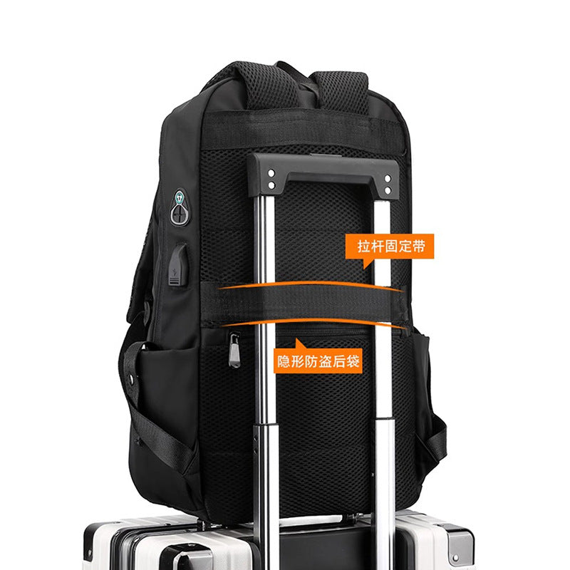 Cross-border Backpack Men's Premium Sense Backpack Large Capacity Nylon Computer Bag School Bag Leisure Travel Backpack