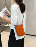 Top grain leather 2025 new women's bag casual versatile genuine leather handbag vintage shoulder crossbody bag fashion phone bag