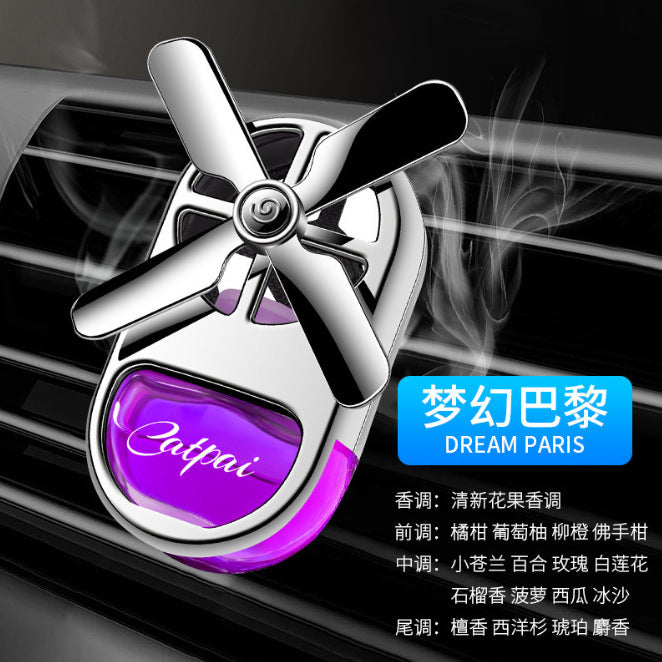 Car vent clip aromatherapy four-leaf clover perfume - light fragrance, car interior air freshener, odor eliminator, creative ornament, long-lasting