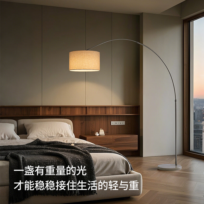 Fishing lamp floor lamp living room sofa next to classy modern minimalist accessible luxury atmosphere lamp popular new home