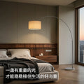 Fishing lamp floor lamp living room sofa next to classy modern minimalist accessible luxury atmosphere lamp popular new home