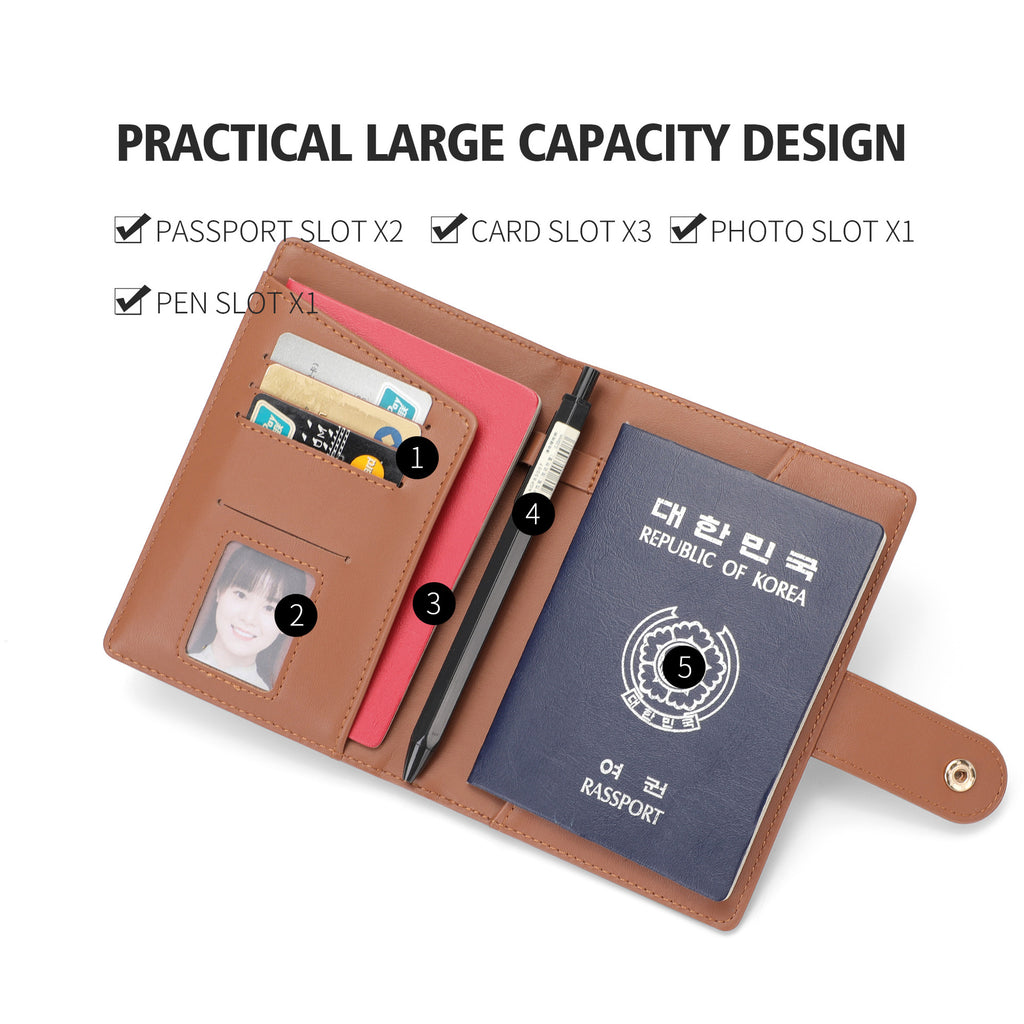 Perfect For You Ladies Card Bag Passport Bag Cross-border RFID Anti-theft Brush ID Bag Storage PU Card Holder