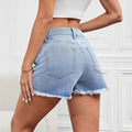 Amazon tiktok pinduoduo foreign trade cross-border fashion pearl hole denim shorts y2k
