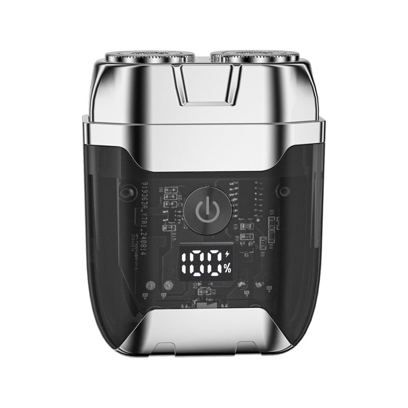 Electric mini portable shaver - home & car use, quick charge, men's razor, travel beard trimmer