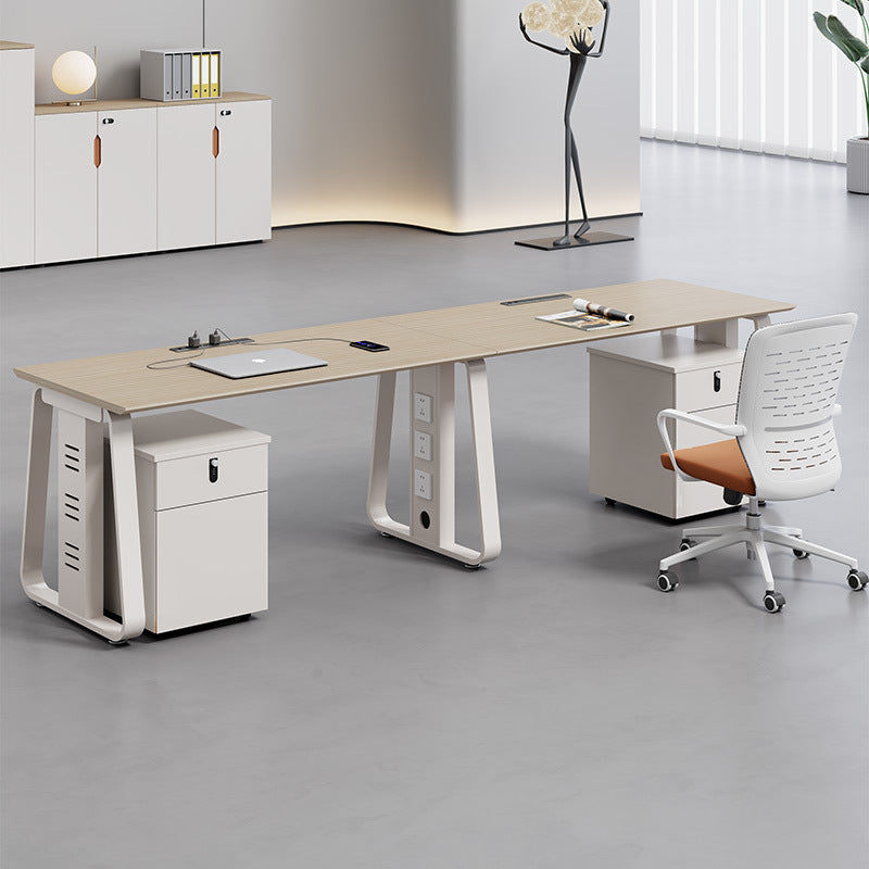 Shengli employee desk and chair combination computer desk and chair casual modern staff desk workstation card slot