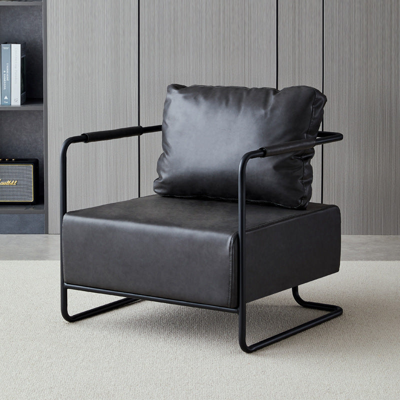 Wrought iron sofa chair retro industrial style light luxury minimalist living room seating area sofa designer single/double small sofa