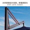 Export-grade outdoor patio garden roman umbrella with side stand, terrace hotel hanging sunshade, outdoor use