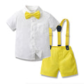 boyssuitk-stylenew arrivalwhite shirtkids handsome fashionable spring and summer baby style trendy birthday children's clothing