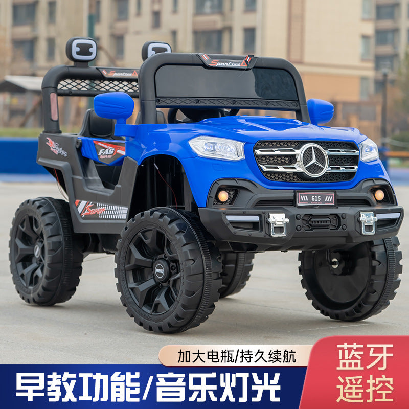 New children's electric car four-wheeled baby 1-5 years old can sit double drive cartoon car boys and girls with remote control