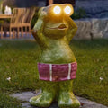 Outdoor solar frog lights for patio, villa garden decoration, animal landscape lighting, waterproof balcony lights