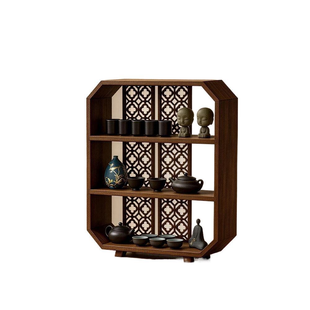 Retro chinoiserie bogu rack small duobao pavilion desktop teapot tea set storage rack tea cup rack multi-layer storage rack