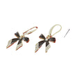 new arrival korean black bow earrings trendyeasiest for matchpopularaccessible luxurysense of design ear hooks earrings