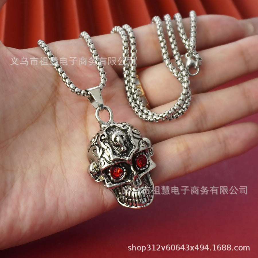 new arrivalretro halloween women's pendant skull necklace christmas gift