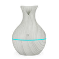 Wood grain round spray mushroom humidifier silent usb air aromatherapy machine mini vase wood grain humidifier