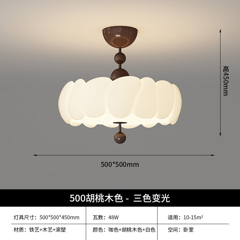 French medieval bedroom light living room light new lighting retro cream wind children's room led eye protection ceiling light