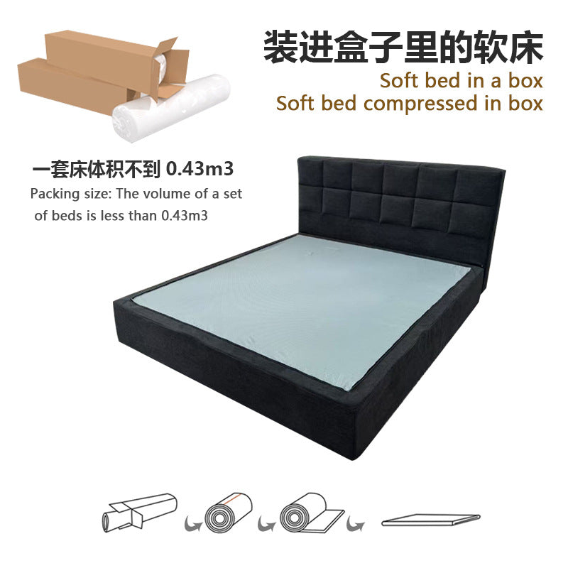 Wholesale vacuum compression packaging fabric bed customized compressed bed small volume cross-border foreign trade compressed bed