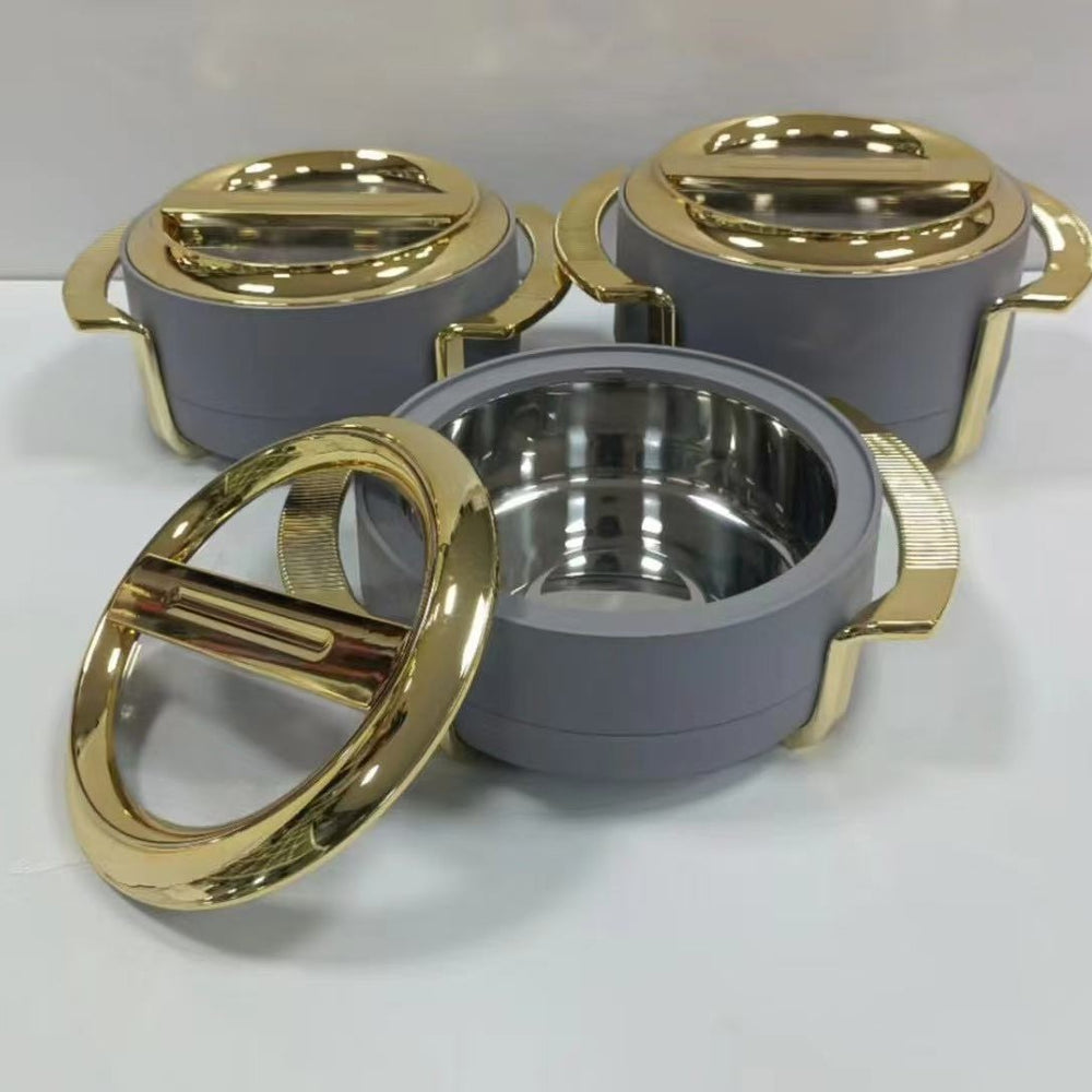 Manufacturer hot sale 1.8l-2.3l-2.8l export cross-border 3pcs insulated lunch box new item number 2422