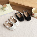Vancahao girls' floral princess shoes, spring  new collection: round-toe, half-wrap sandals for toddlers and young children