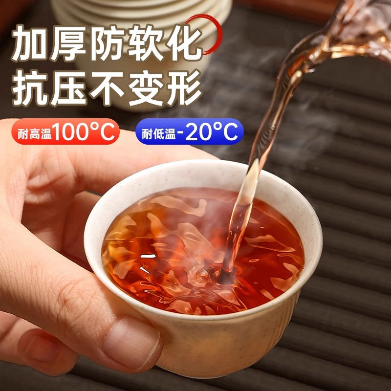 Disposable tea cup kung fu tea cup outdoor camping tea cup portable small tea cup drinking cup food grade rice husk cup