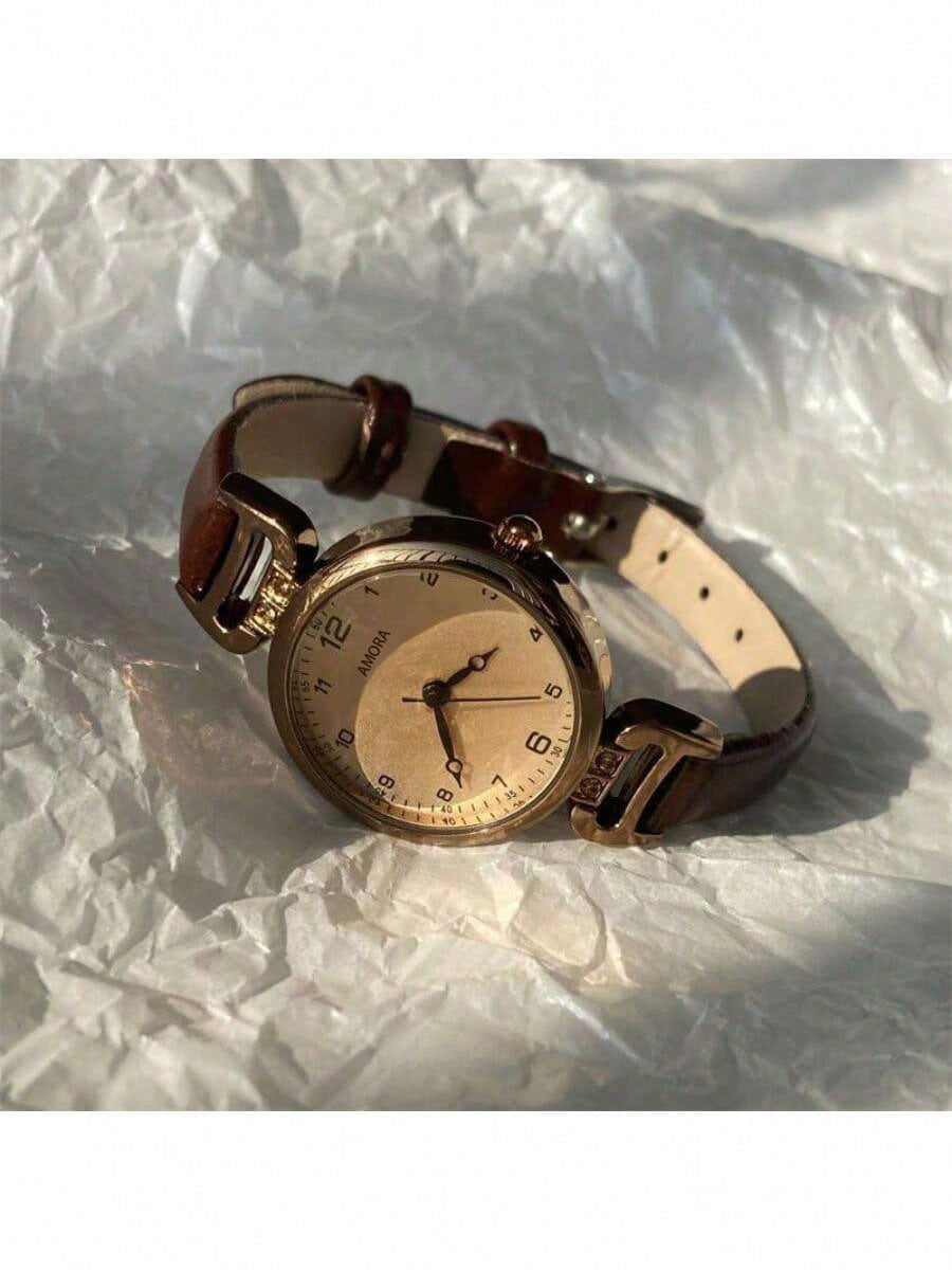 New square ladies' quartz watch - cross-border, light luxury, casual, niche design, authentic women's watch, alloy quality series