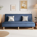 Modern minimalist folding fabric sofa - perfect for small spaces, apartments, and rental properties - cat paw leather living room accent sofa