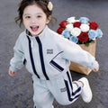 Boys' spring/autumn outfit set: new  trendy casual clothes, stylish and handsome two-piece set for kids