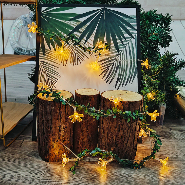 LED cherry blossom light string camping atmosphere light string small colorful lights flash birthday room arrangement stall light strip decoration