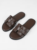 Plus size women's slides for cross-border e-commerce: versatile summer flat sandals, perfect for beach vacations and stylish beachwear