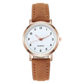 Women's luminous digital retro nubuck leather casual quartz watch - night glow vintage style