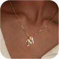 2025 amazon new exquisite women's gold initial necklace - personalized, stylish, elegant, and trendy clavicle chain