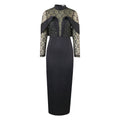 Am220739 banquet elegant dress - socialite style mesh bodycon mini dress