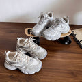 Dad shoes women's 2026 spring summer new arrivalfashioneasiest for match mesh breathable thick sole heightened casual sports shoes trendy