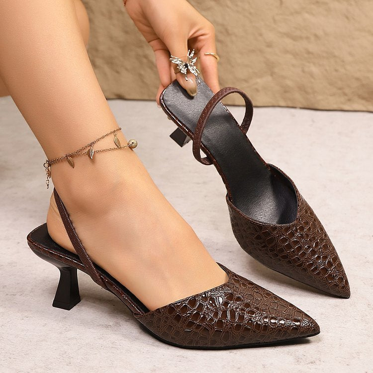 summer new arrivals: plus-size women's high-heeled sandals for cross-border e-commerce. available in sizes 36-43. wholesale options available. dropshipping to  and