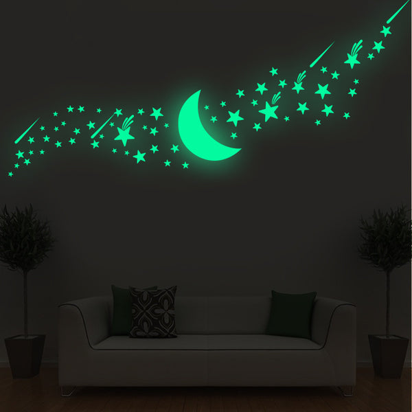 YG1010 luminous star wall sticker, living room bedroom wall covering decoration luminous sticker wall layout creative fluorescent