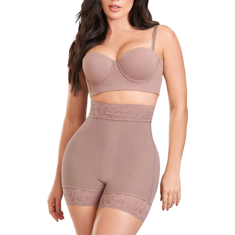 Xiyin fashion cross-border waist lifting and tummy control pants, waist shaping pants, tight butt pants, high waist boxer body shaping pants for women