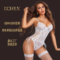Dcheux cross-border sexy lingerie  new collection: lace babydoll bodysuit with strappy details - factory customization available