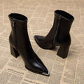 French chic comfortable versatile martin boots - new autumn/winter 2025 collection - unique design pointed toe ankle boots for women