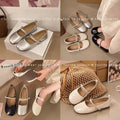 french chic flats: women's  autumn new arrivals - mary janes, flat, soft style, solid color