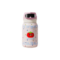High-style stainless steel fingerprint-insulated tumbler, dopamine-boosting large capacity, with carrying strap and straw, portable sports water bottle for kids