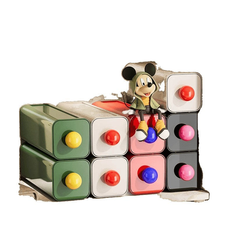 Dopamine Storage Box Desktop Storage Office Stationery Drawer Shelf Organizing Sundries Dormitory Artifact