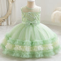 Exportready-made girldressbows tutu cake princess dress first birthday evening dressbaby dress