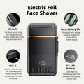 New portable reciprocating electric shaver - compact, home & car use, waterproof, men's shaving razor