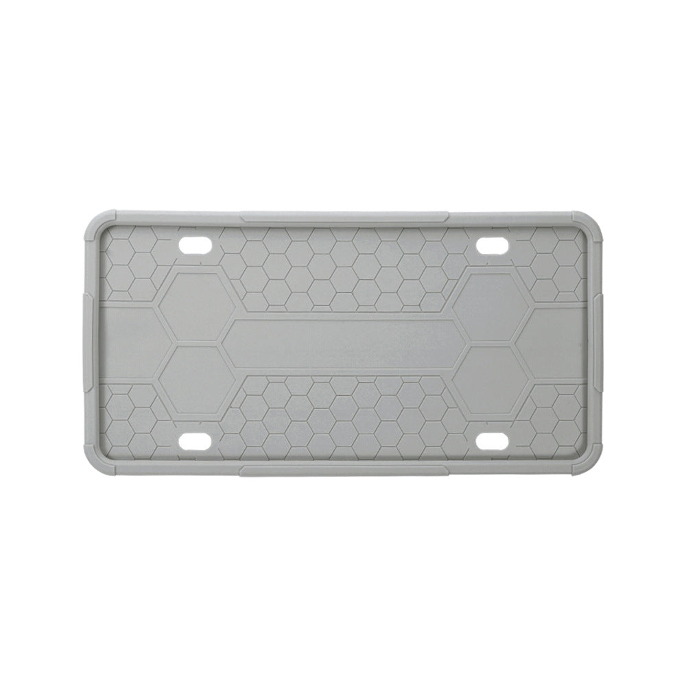 Silicone license plate holder,  US car license plate frame, waterproof and non-damaging car paint, North American license plate rust-proof protective cover.