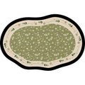 Living room carpet, no-wash, wipeable, special-shaped french retroasymmetrical sofa coffee table floor mat, large area for bedroom