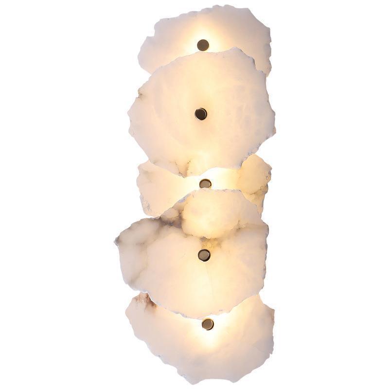 accessible luxury designer marble wall lamp bedside postmodern casual bedroom living room background atmosphere lamp
