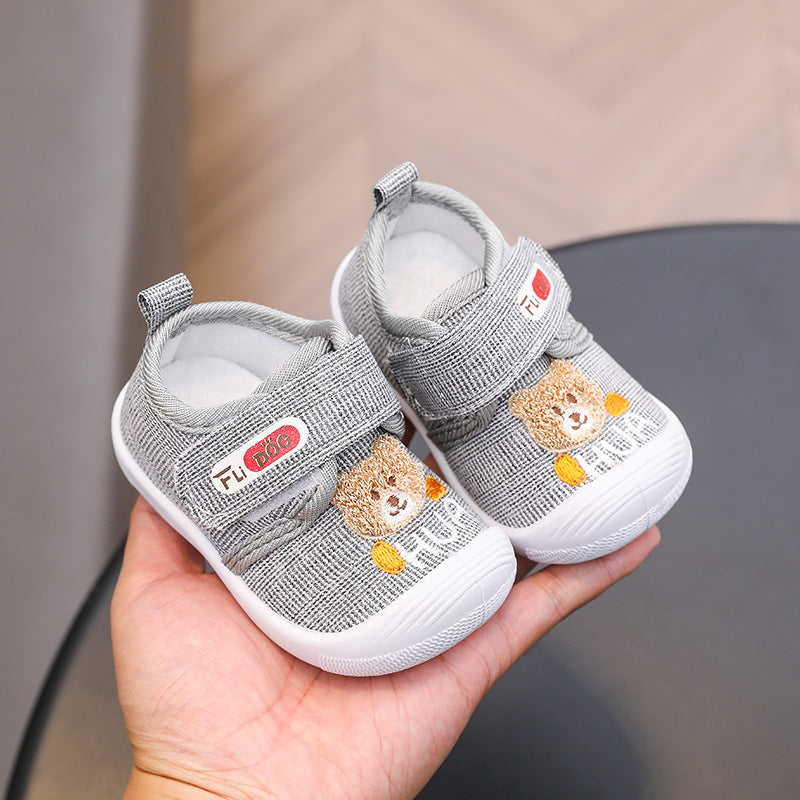 Spring & fallnew arrival infant kids shoes, anti-kick soft bottom cloth shoes, boys and girls baby walking shoes, breathable
