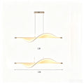 Nordic bench pendant light - linear dining table lamp - modern minimalist bar counter light - dining room, front desk, and cashier counter decoration