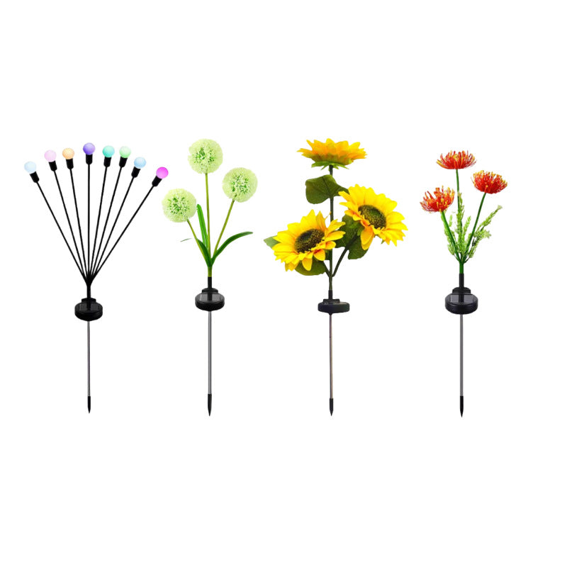 Solar light Outdoor garden light Automatic light in the dark Solar butterfly Firefly rose floor insert night light